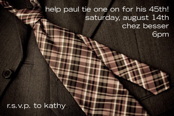 helping my hubby 'tie one on'