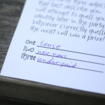 the three adjective game