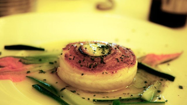 elegant fish dish in venice (al covo)