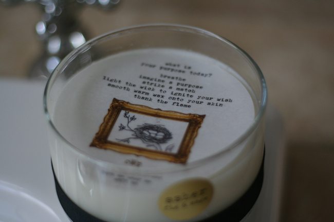 a candle with purpose