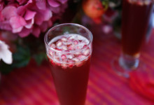 Holiday sparkle in a glass