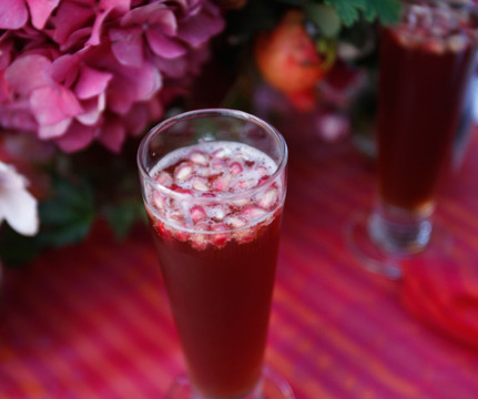 Holiday sparkle in a glass