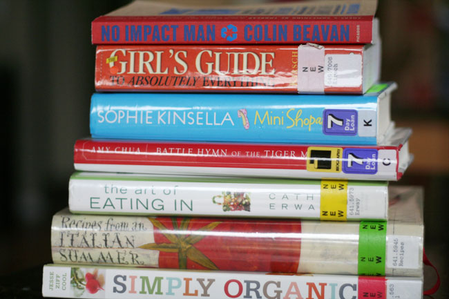 friday: library books (what i'm reading)