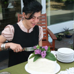 shower design motif: flowers everywhere!