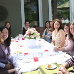 shower design motif: flowers everywhere!