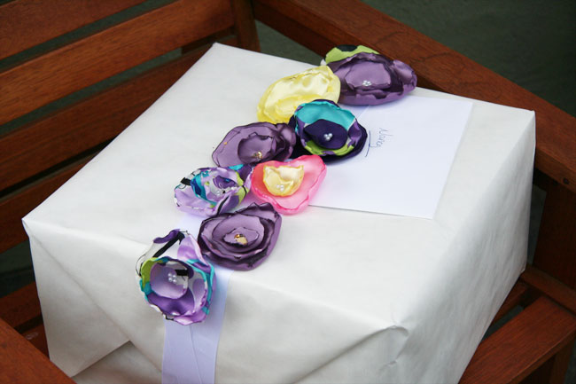 shower design motif: flowers everywhere!