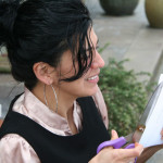 shower design motif: flowers everywhere!