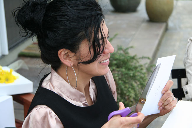 shower design motif: flowers everywhere!