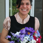 shower design motif: flowers everywhere!