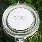 oven-drying herbs from the garden