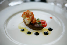 a gourmet meal in montalcino, italy