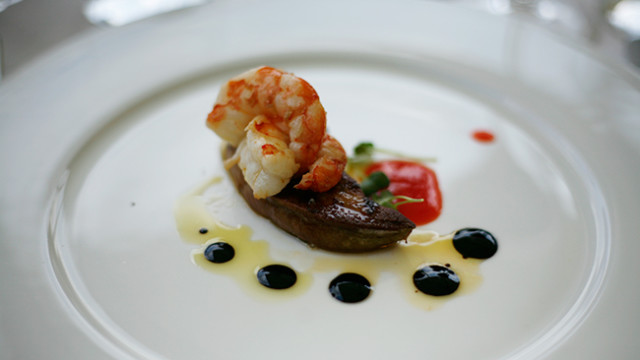 a gourmet meal in montalcino, italy