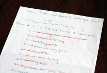 scavenger hunting with small children