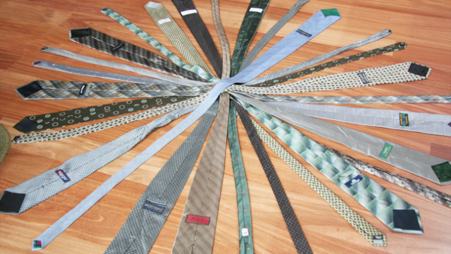 tie-ing up a chandelier