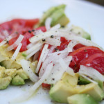 tomato-avocado-onion salad