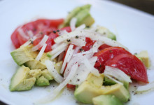 tomato-avocado-onion salad